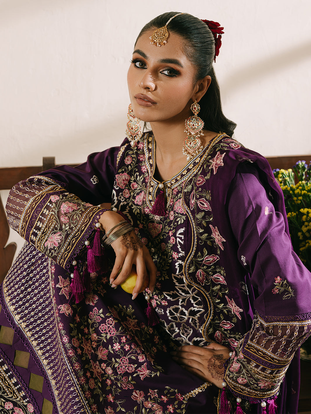 Mahnur | Shanaya Luxury Lawn 25 | Mehrunisa by Mahnur - Designer Dress - Type: Ladies Clothes - Available at Libayah - 100% Original