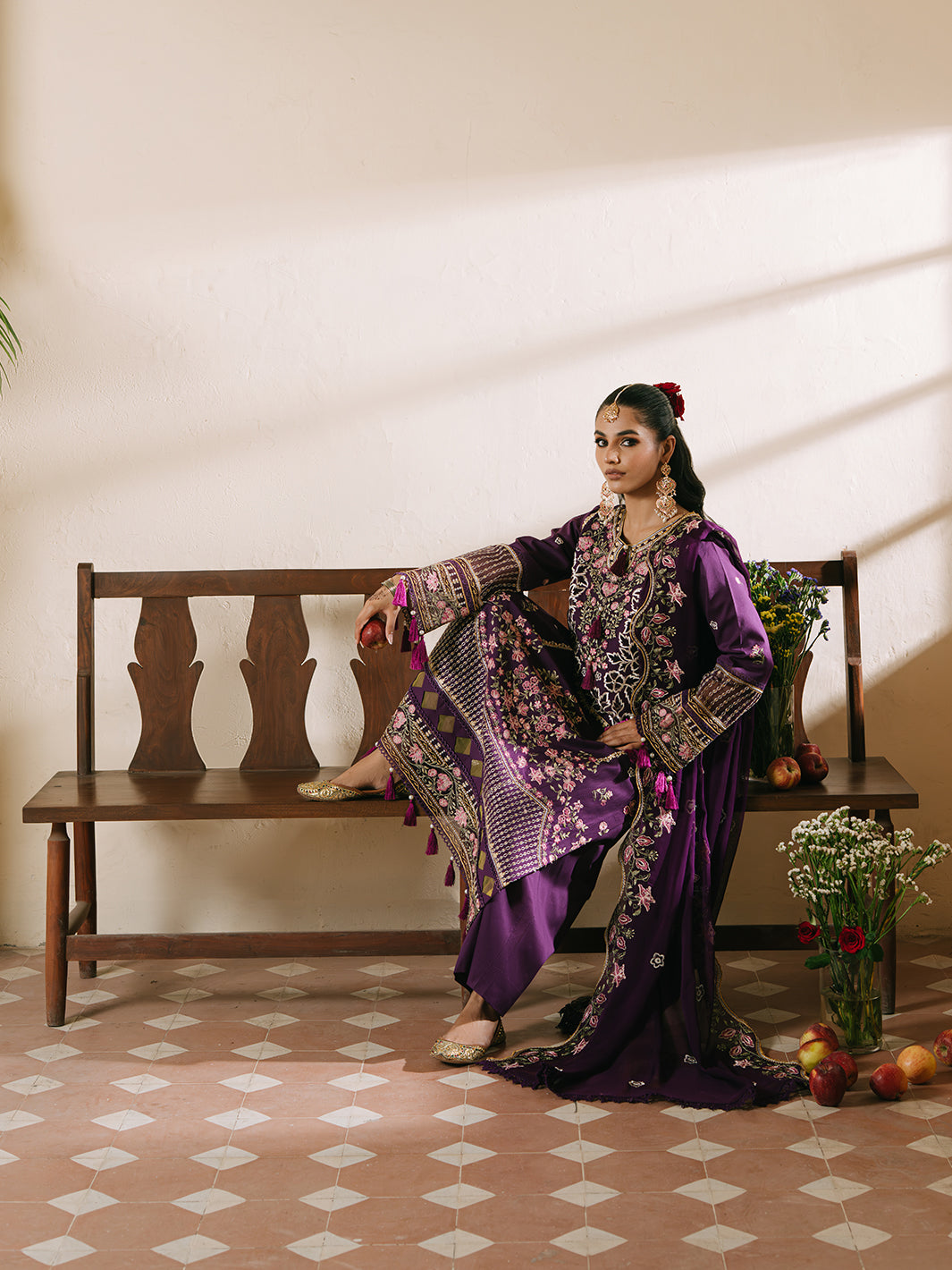 Mahnur | Shanaya Luxury Lawn 25 | Mehrunisa by Mahnur - Designer Dress - Type: Ladies Clothes - Available at Libayah - 100% Original