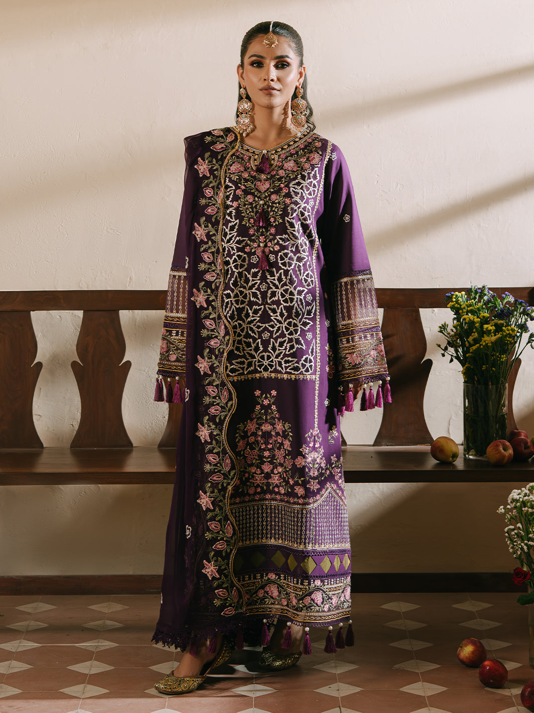 Mahnur | Shanaya Luxury Lawn 25 | Mehrunisa by Mahnur - Designer Dress - Type: Ladies Clothes - Available at Libayah - 100% Original
