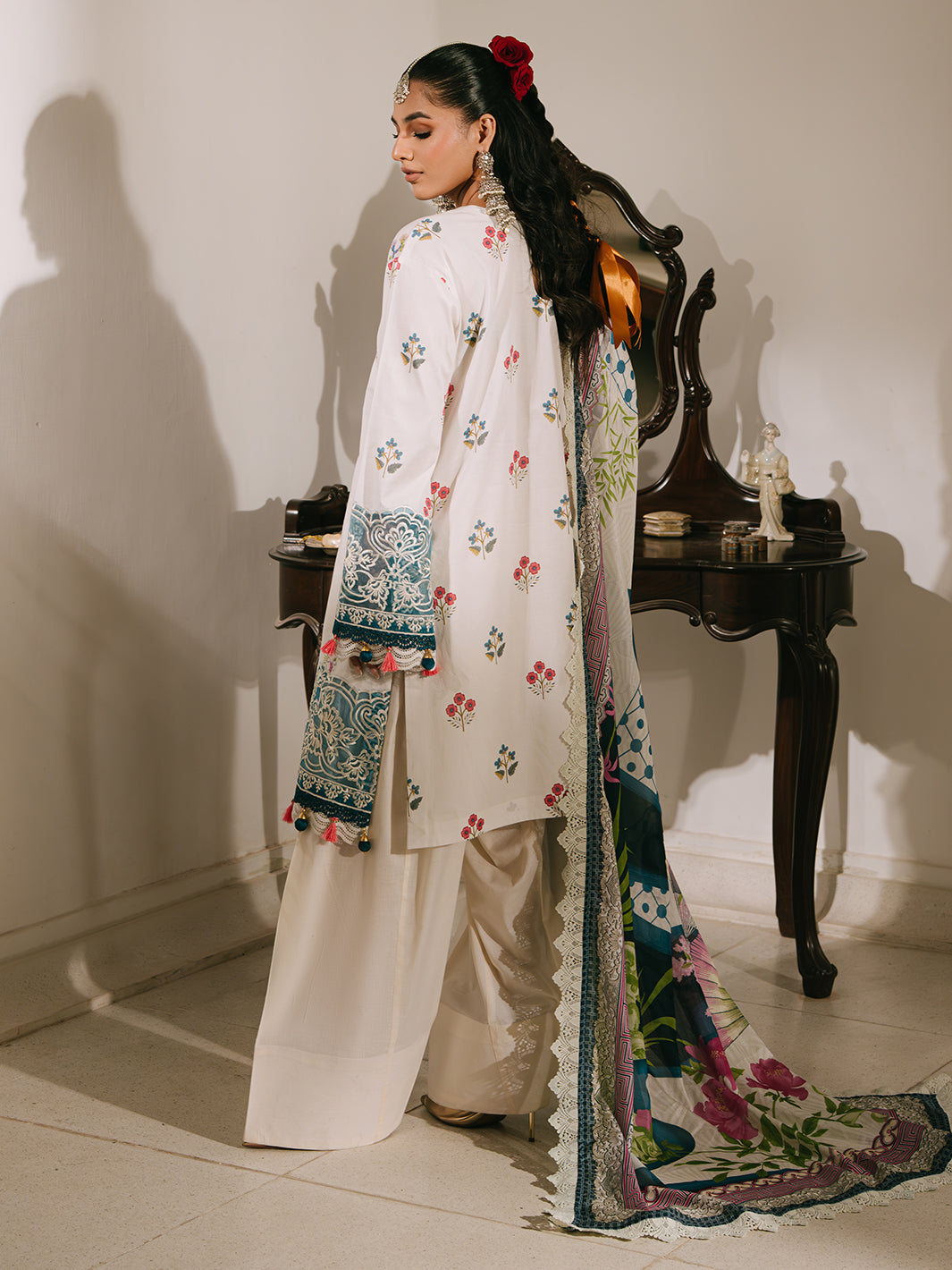 Mahnur | Shanaya Luxury Lawn 25 | Rangrez by Mahnur - Designer Dress - Type: Ladies Clothes - Available at Libayah - 100% Original