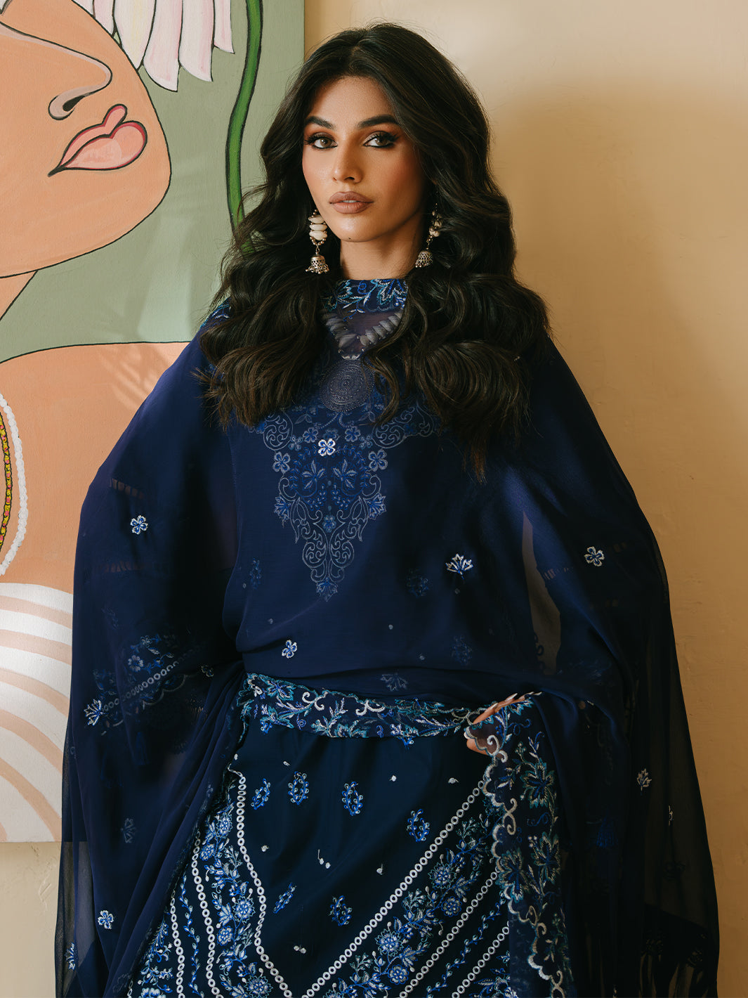 Mahnur | Shanaya Luxury Lawn 25 | Shahmina by Mahnur - Designer Dress - Type: Ladies Clothes - Available at Libayah - 100% Original