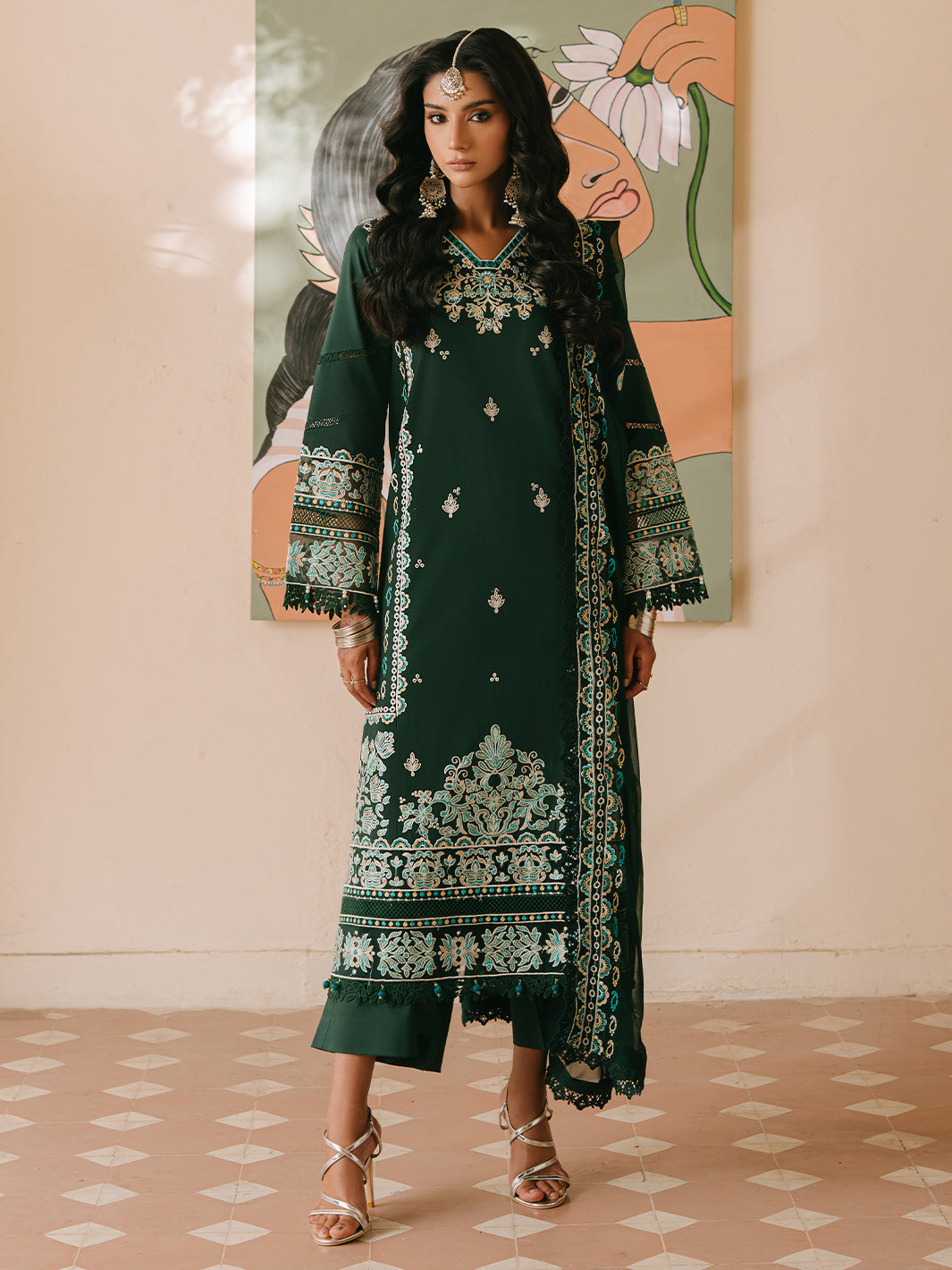 Mahnur | Shanaya Luxury Lawn 25 | Siyahgul by Mahnur - Designer Dress - Type: Ladies Clothes - Available at Libayah - 100% Original