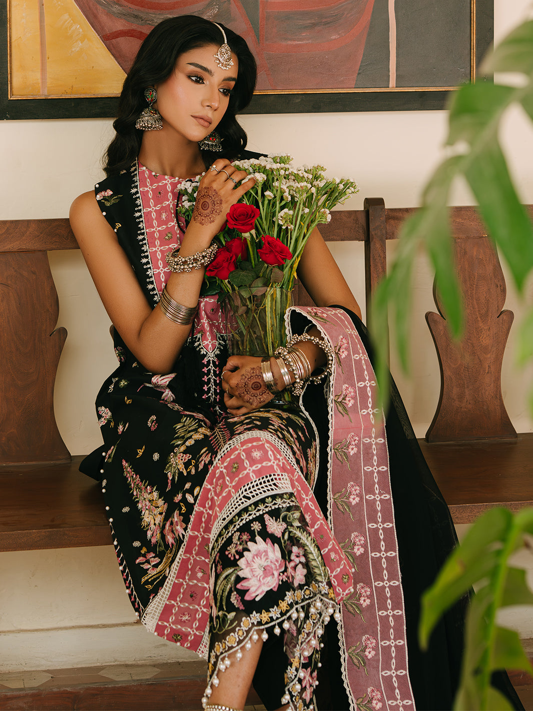 Mahnur | Shanaya Luxury Lawn 25 | Zarina by Mahnur - Designer Dress - Type: Ladies Clothes - Available at Libayah - 100% Original