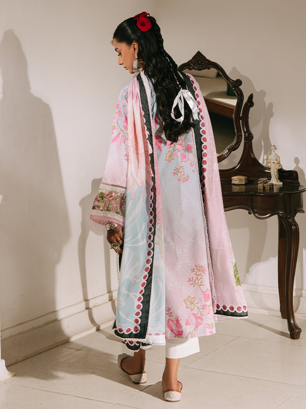 Mahnur | Shanaya Luxury Lawn 25 | Abeer by Mahnur - Designer Dress - Type: Ladies Clothes - Available at Libayah - 100% Original