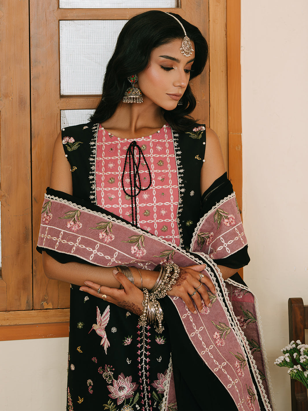 Mahnur | Shanaya Luxury Lawn 25 | Zarina by Mahnur - Designer Dress - Type: Ladies Clothes - Available at Libayah - 100% Original