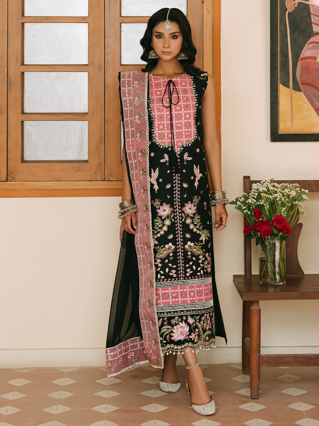 Mahnur | Shanaya Luxury Lawn 25 | Zarina by Mahnur - Designer Dress - Type: Ladies Clothes - Available at Libayah - 100% Original