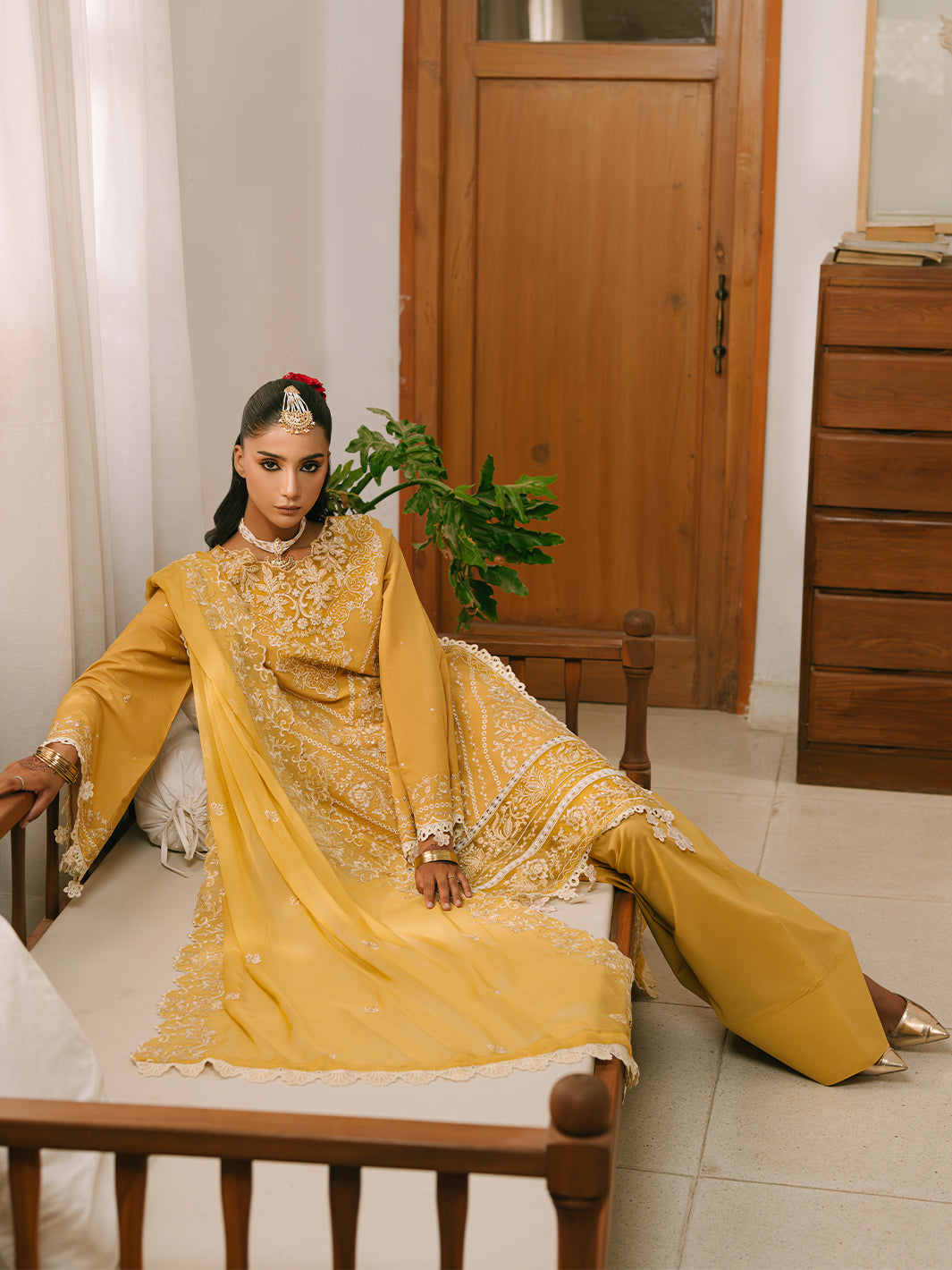 Mahnur | Shanaya Luxury Lawn 25 | Zunaira by Mahnur - Designer Dress - Type: Ladies Clothes - Available at Libayah - 100% Original
