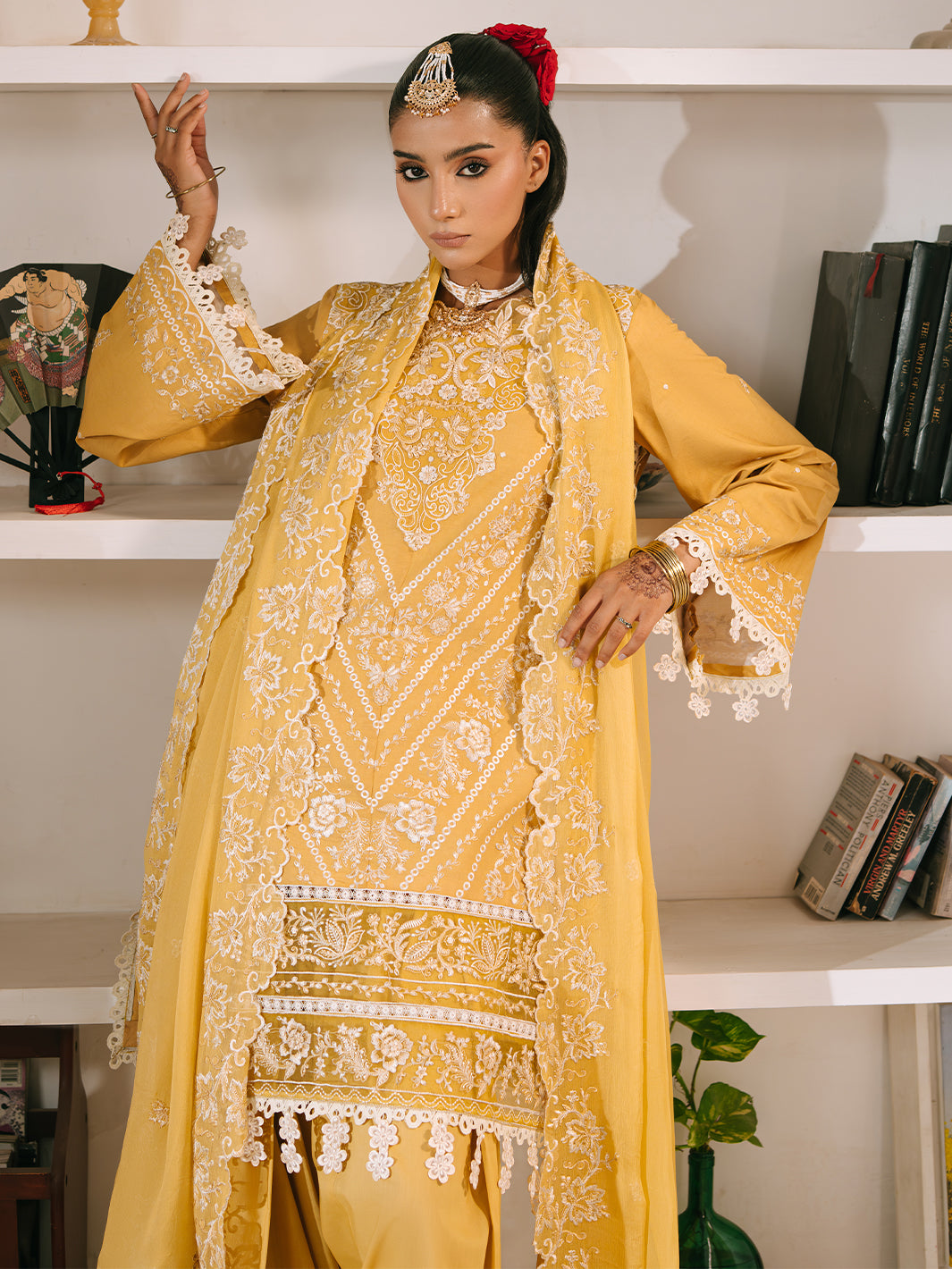 Mahnur | Shanaya Luxury Lawn 25 | Zunaira by Mahnur - Designer Dress - Type: Ladies Clothes - Available at Libayah - 100% Original