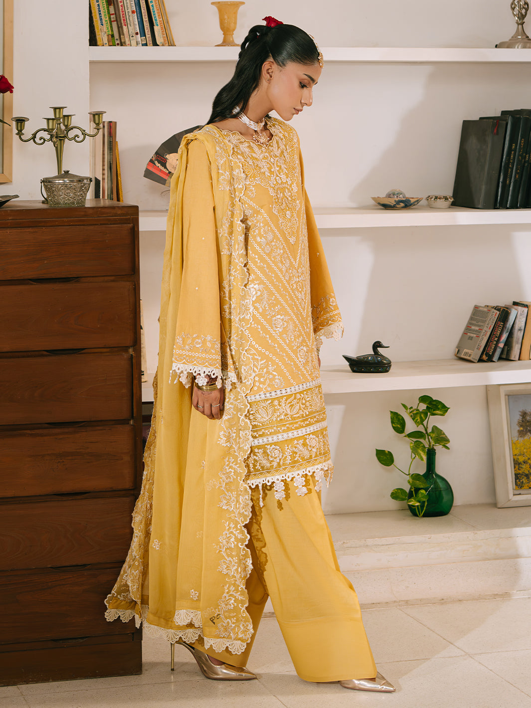 Mahnur | Shanaya Luxury Lawn 25 | Zunaira by Mahnur - Designer Dress - Type: Ladies Clothes - Available at Libayah - 100% Original