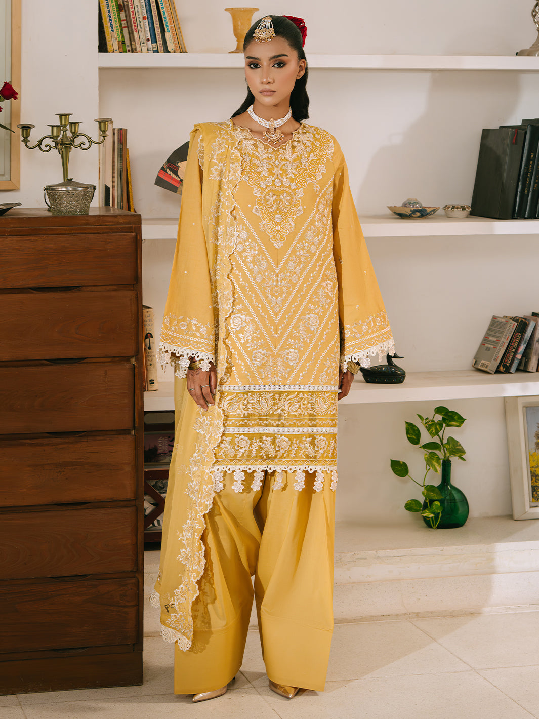 Mahnur | Shanaya Luxury Lawn 25 | Zunaira by Mahnur - Designer Dress - Type: Ladies Clothes - Available at Libayah - 100% Original