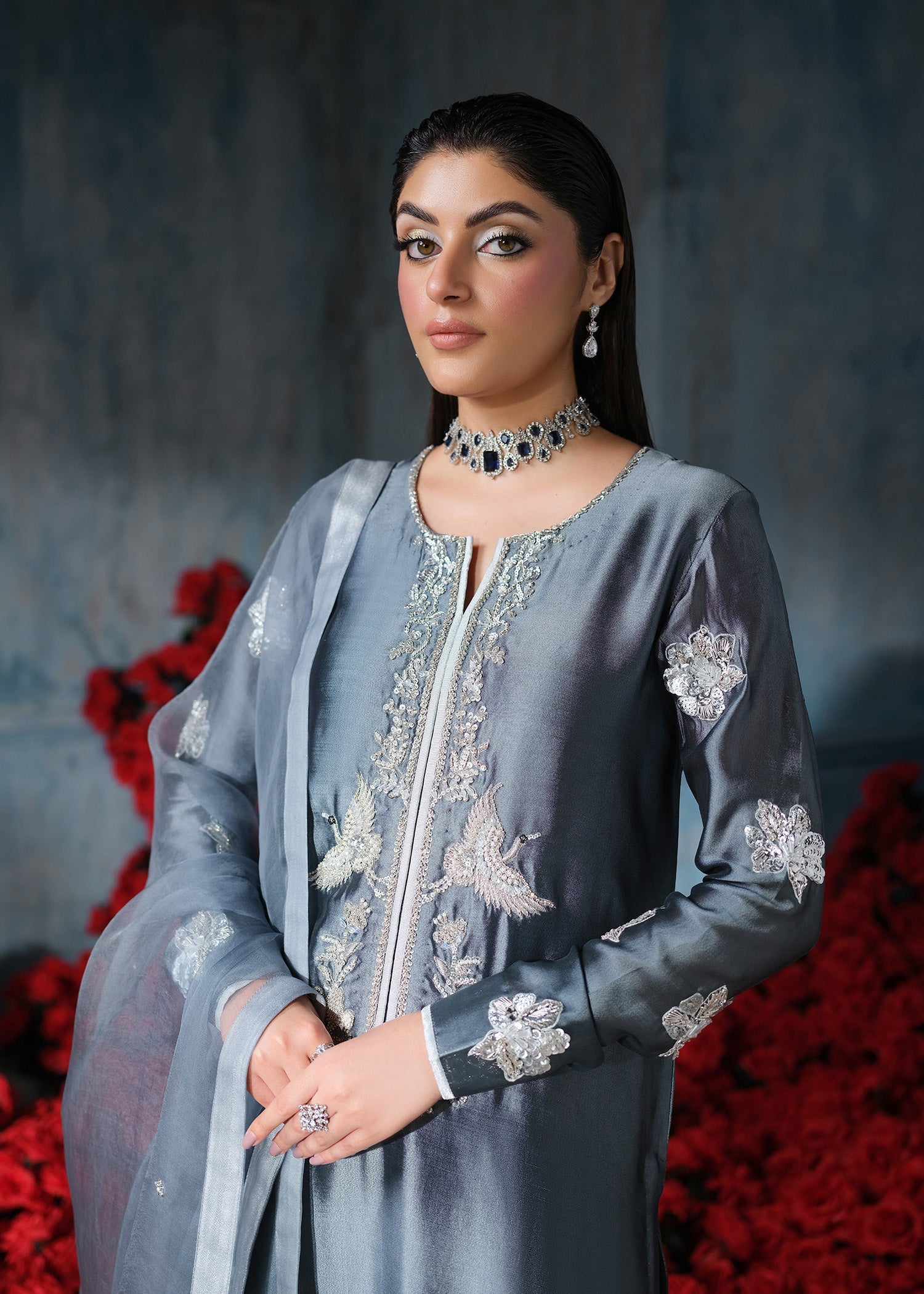 Mahum Asad | Reign Luxury Pret | Elaina by Mahum Asad - Designer Dress - Type: Ladies Clothes - Available at Libayah - 100% Original