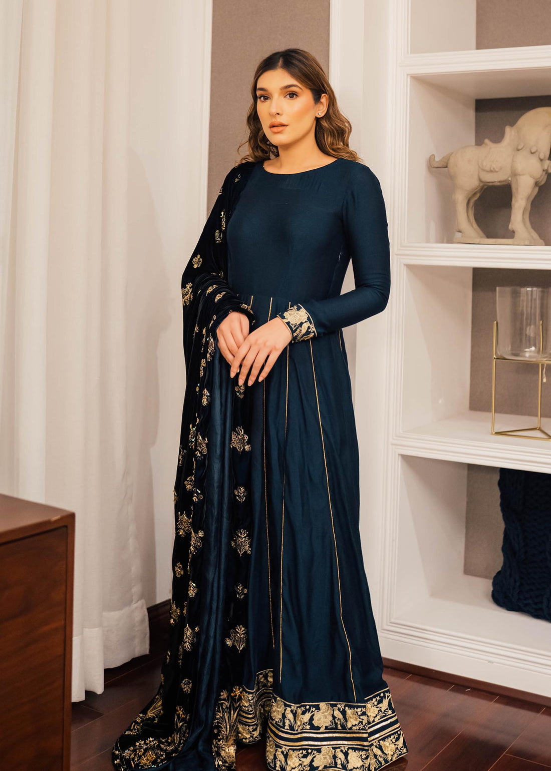 Mahum Asad | Winter Edit | Audrey by Mahum Asad - Designer Dress - Type: Ladies Clothes - Available at Libayah - 100% Original