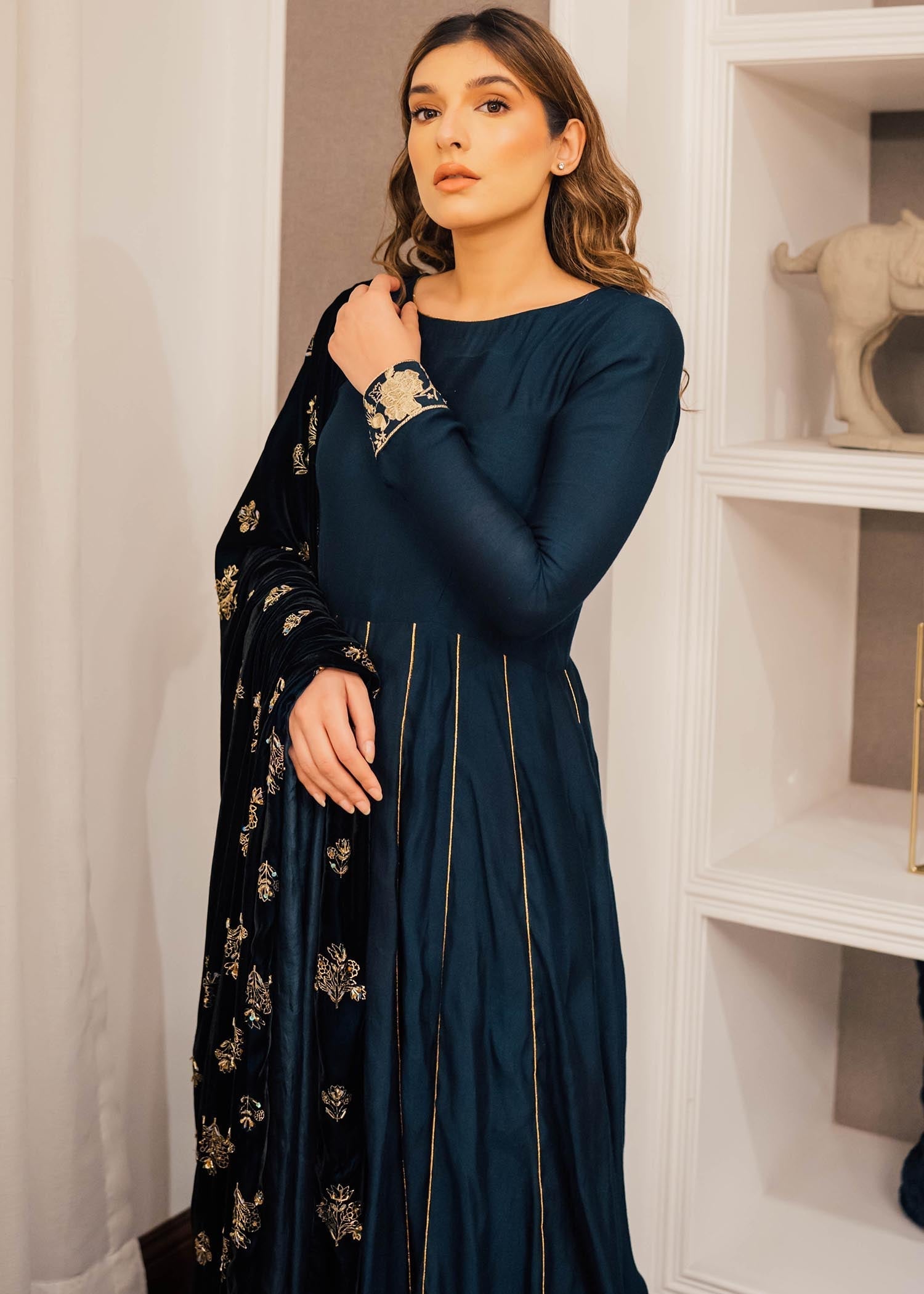 Mahum Asad | Winter Edit | Audrey by Mahum Asad - Designer Dress - Type: Ladies Clothes - Available at Libayah - 100% Original