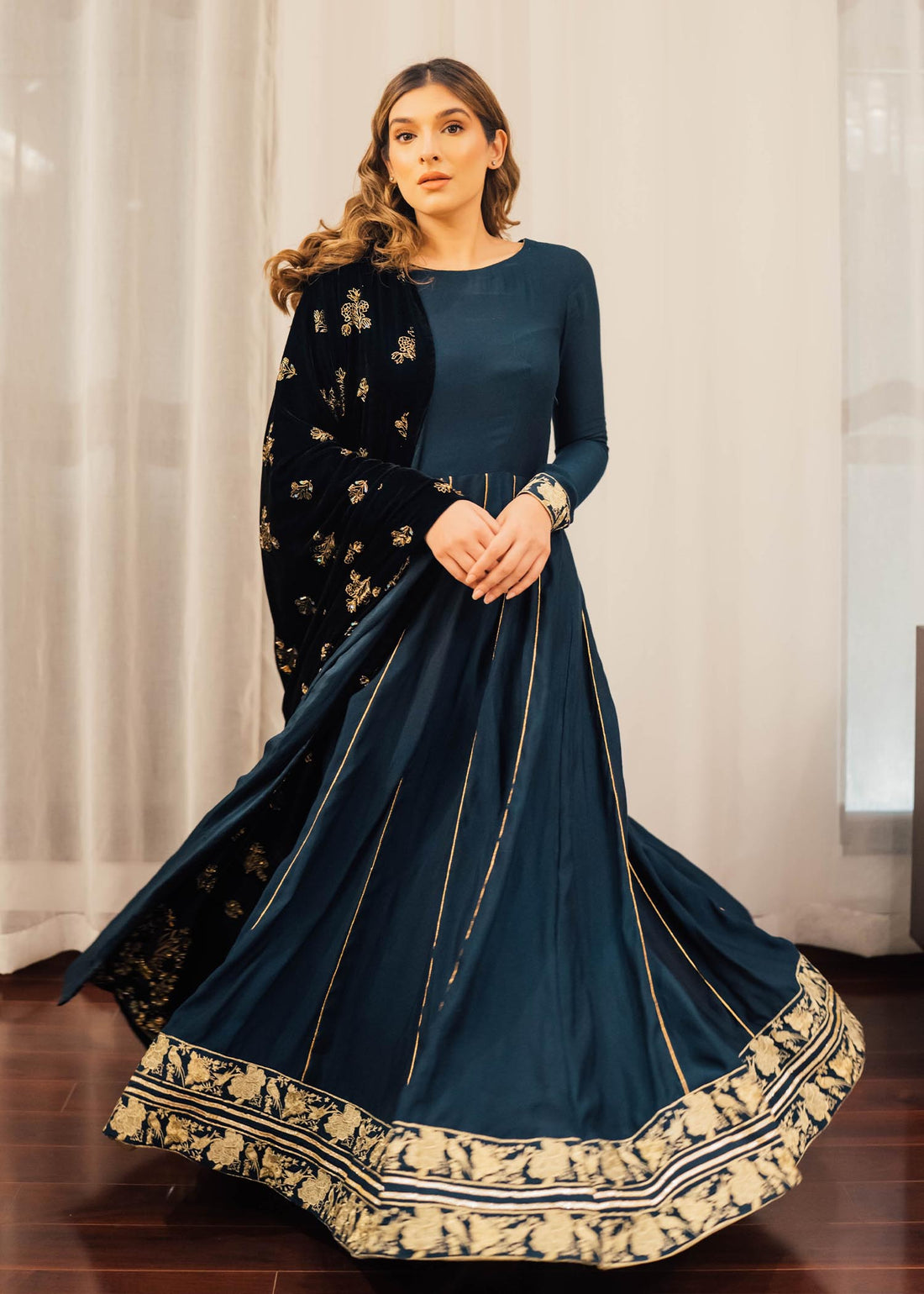 Mahum Asad | Winter Edit | Audrey by Mahum Asad - Designer Dress - Type: Ladies Clothes - Available at Libayah - 100% Original