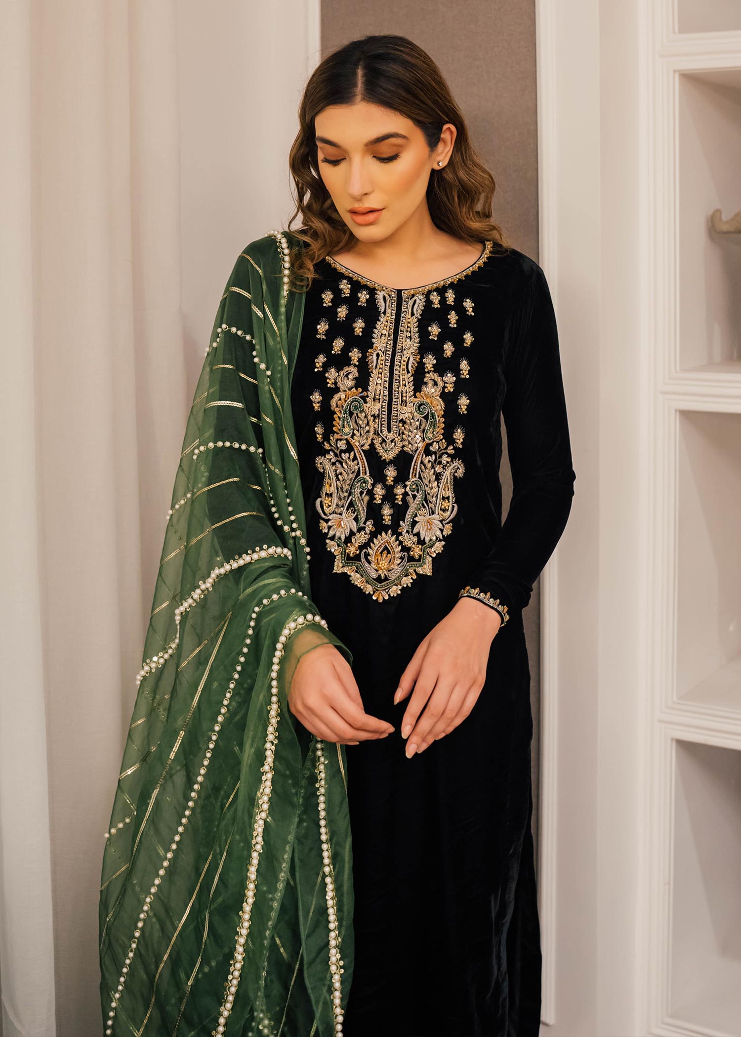 Mahum Asad | Winter Edit | Ivy by Mahum Asad - Designer Dress - Type: Ladies Clothes - Available at Libayah - 100% Original