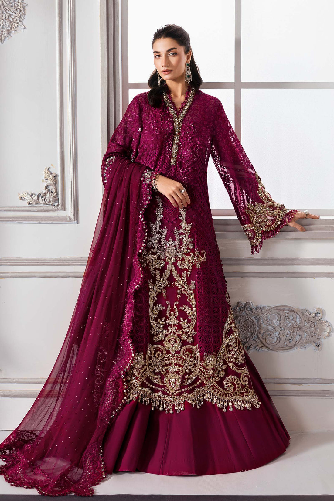 Maria B | Mbroidered 2025 | BD-3003 by Maria B - Designer Dress  - Type : Ladies Clothes - Available at Libayah - 100% Original 