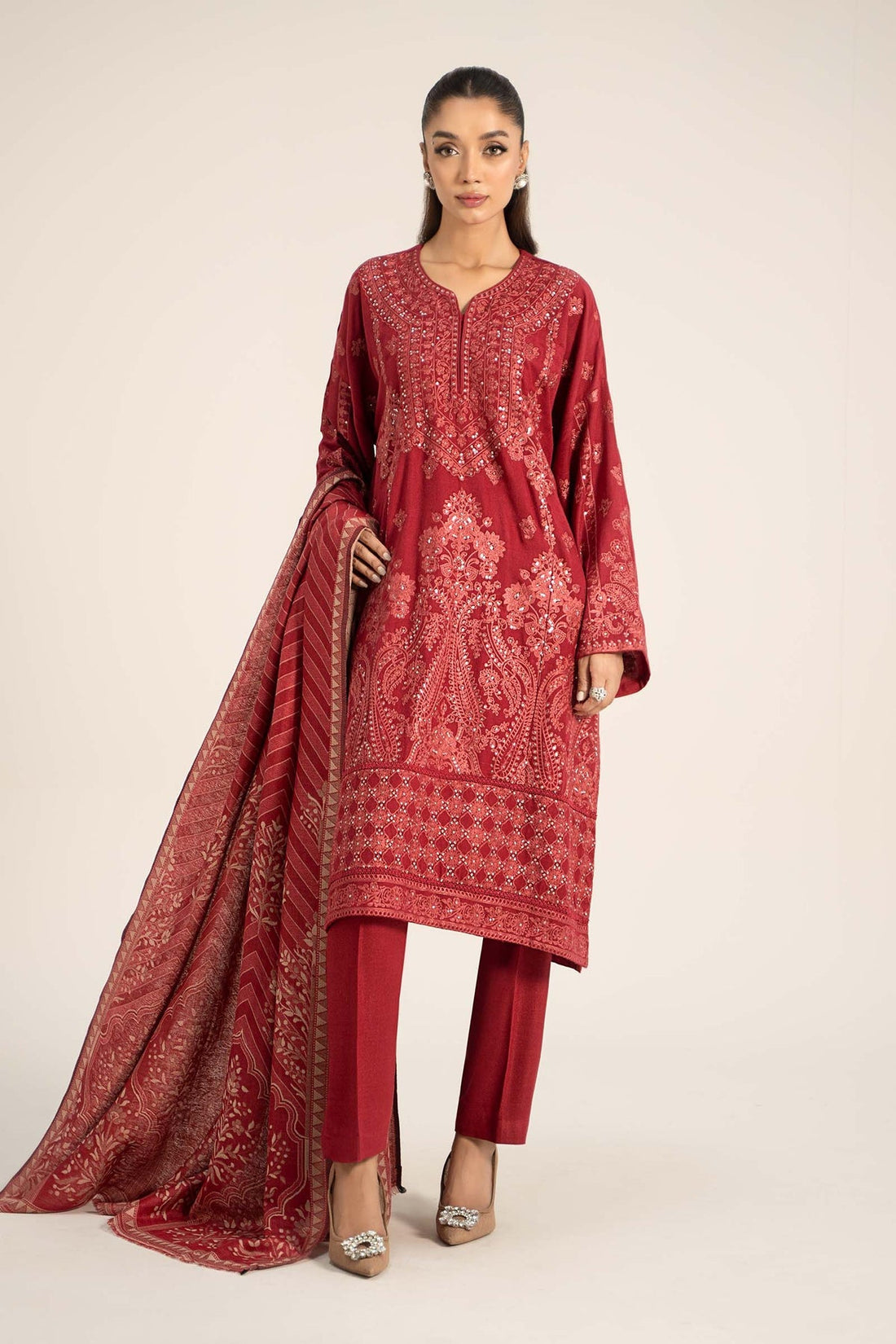 Maria B | Casual Pret 2024 |   DW-W24-14 by Maria B - Designer Dress - Type: Ladies Clothes - Available at Libayah - 100% Original