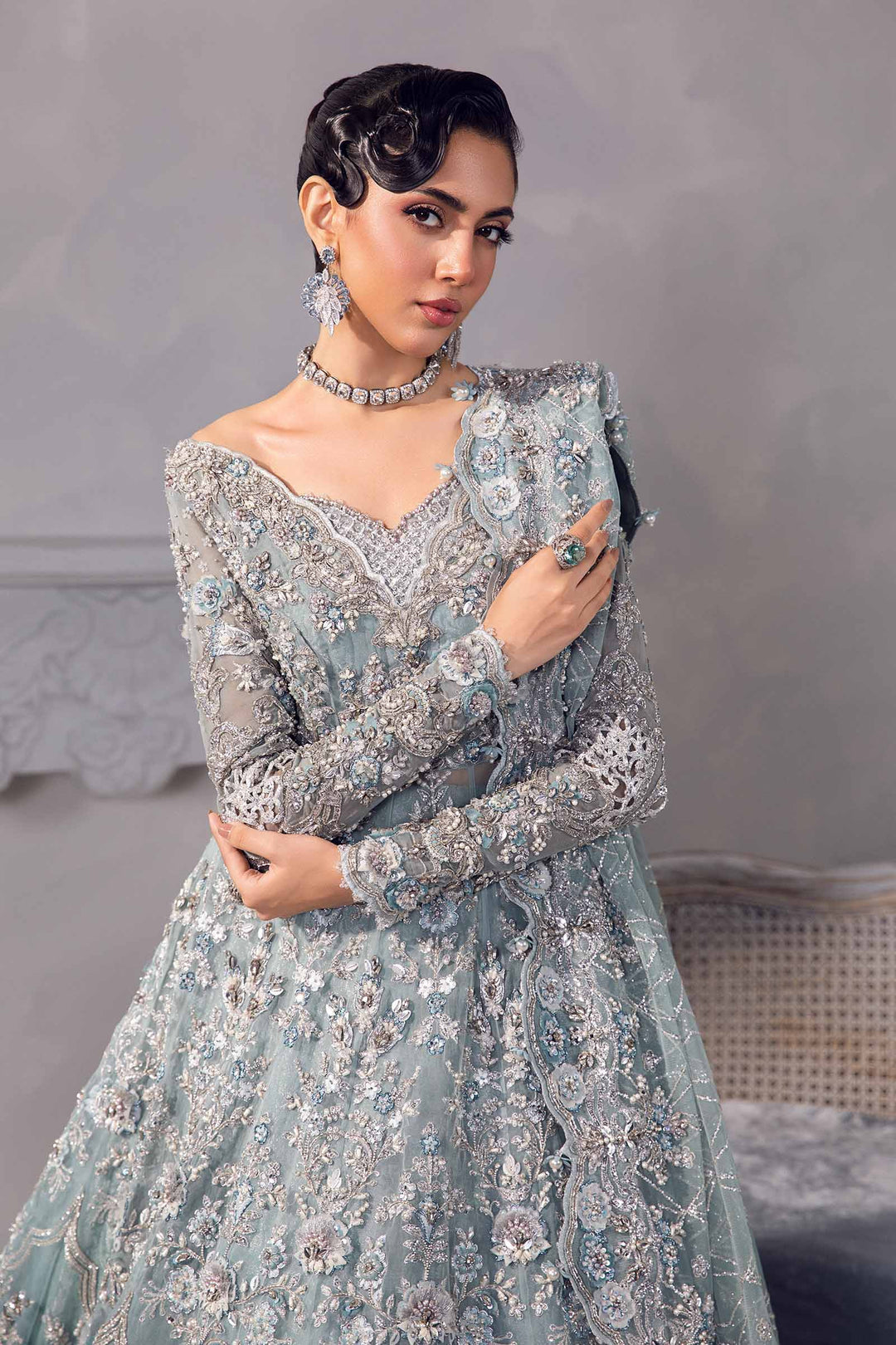Maria B | Couture | Fayruz by Maria B - Designer Dress - Type: Ladies Clothes - Available at Libayah - 100% Original