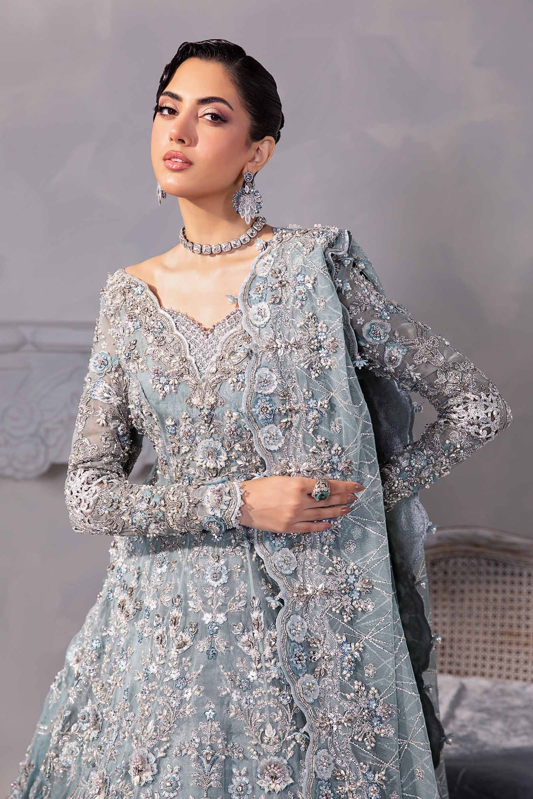 Maria B | Couture | Fayruz by Maria B - Designer Dress - Type: Ladies Clothes - Available at Libayah - 100% Original