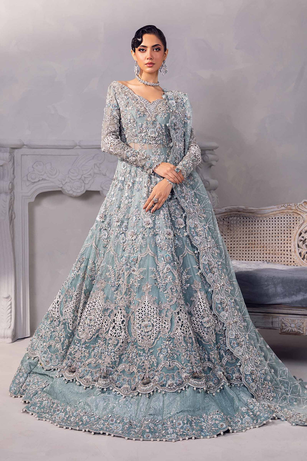 Maria B | Couture | Fayruz by Maria B - Designer Dress - Type: Ladies Clothes - Available at Libayah - 100% Original