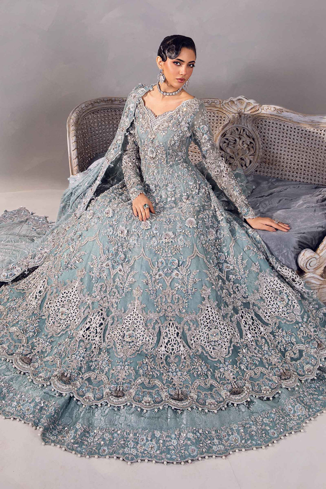 Maria B | Couture | Fayruz by Maria B - Designer Dress - Type: Ladies Clothes - Available at Libayah - 100% Original