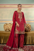 Maria B | M Basics Festive Velvet | MB-USW24-602 by Maria B - Designer Dress - Type: Ladies Clothes - Available at Libayah - 100% Original