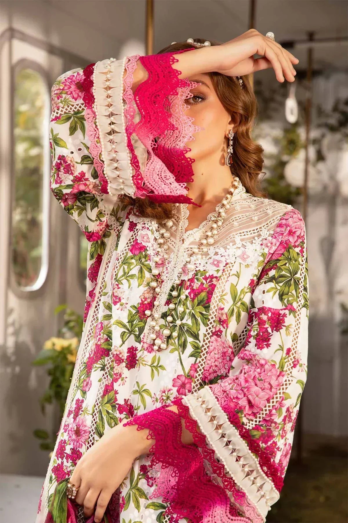 Maria B | M Prints Spring 24 | MPT-2102-A by Maria B - Designer Dress  - Type : Ladies Clothes - Available at Libayah - 100% Original 
