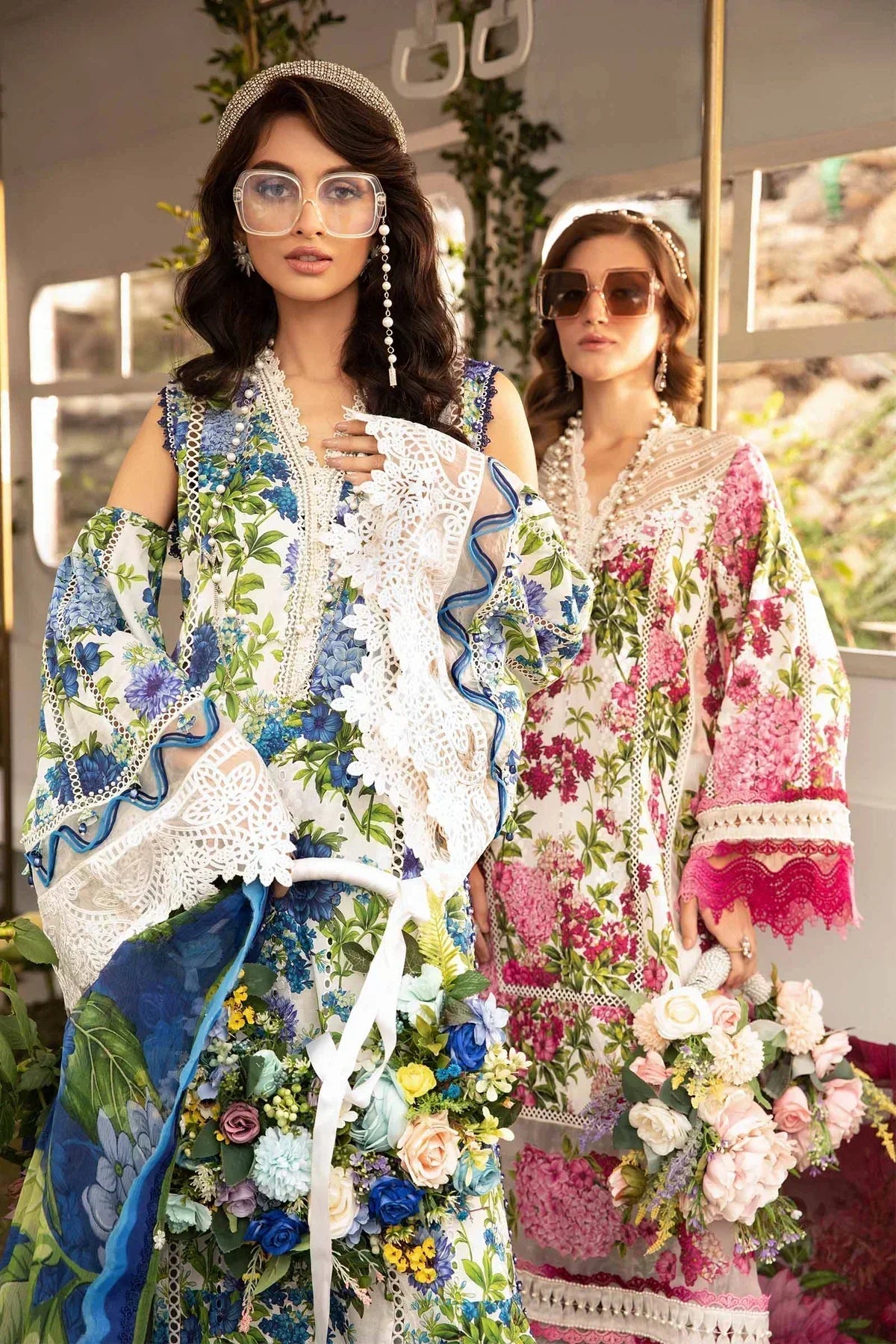 Maria B | M Prints Spring 24 | MPT-2102-B by Maria B - Designer Dress  - Type : Ladies Clothes - Available at Libayah - 100% Original 
