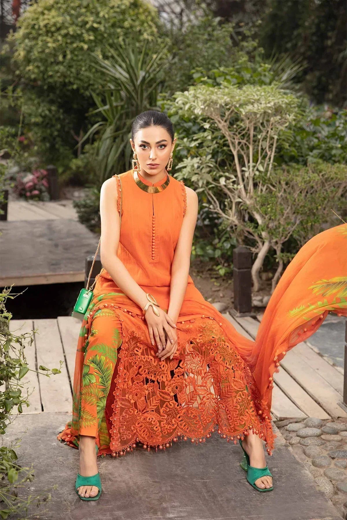 Maria B | M Prints Spring 24 | MPT-2101-A by Maria B - Designer Dress  - Type : Ladies Clothes - Available at Libayah - 100% Original 