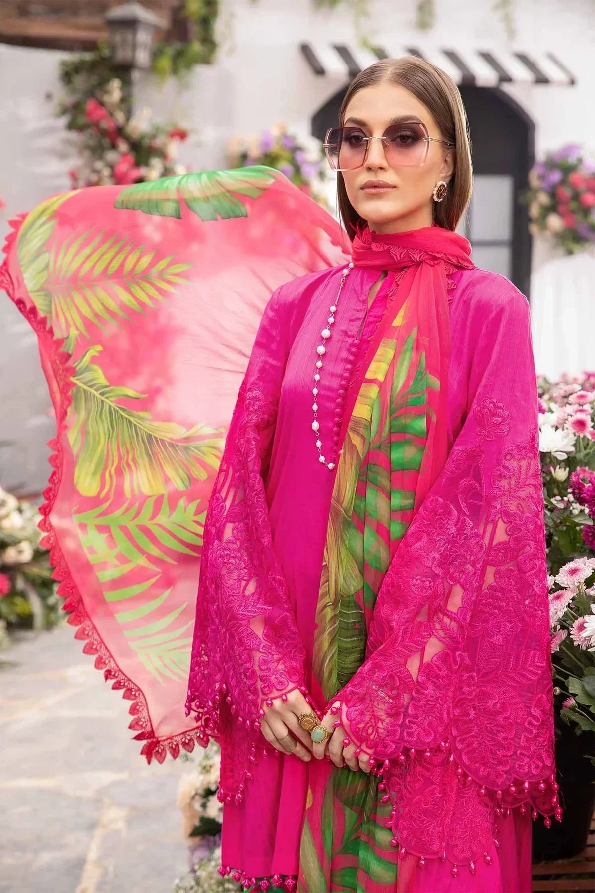 Maria B | M Prints Spring 24 | MPT-2101-B by Maria B - Designer Dress  - Type : Ladies Clothes - Available at Libayah - 100% Original 