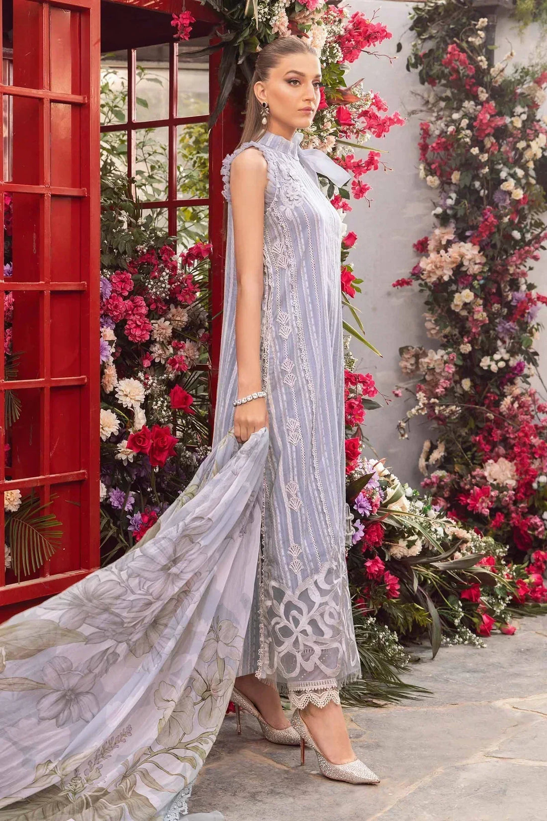 Maria B | M Prints Spring 24 | MPT-2109-A by Maria B - Designer Dress  - Type : Ladies Clothes - Available at Libayah - 100% Original 