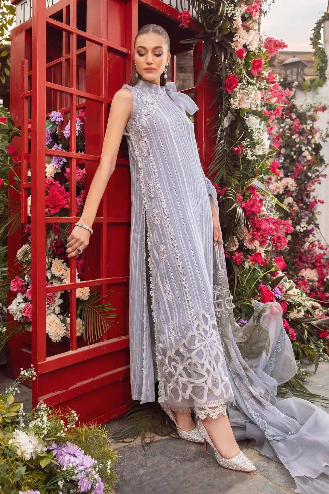Maria B | M Prints Spring 24 | MPT-2109-A by Maria B - Designer Dress  - Type : Ladies Clothes - Available at Libayah - 100% Original 