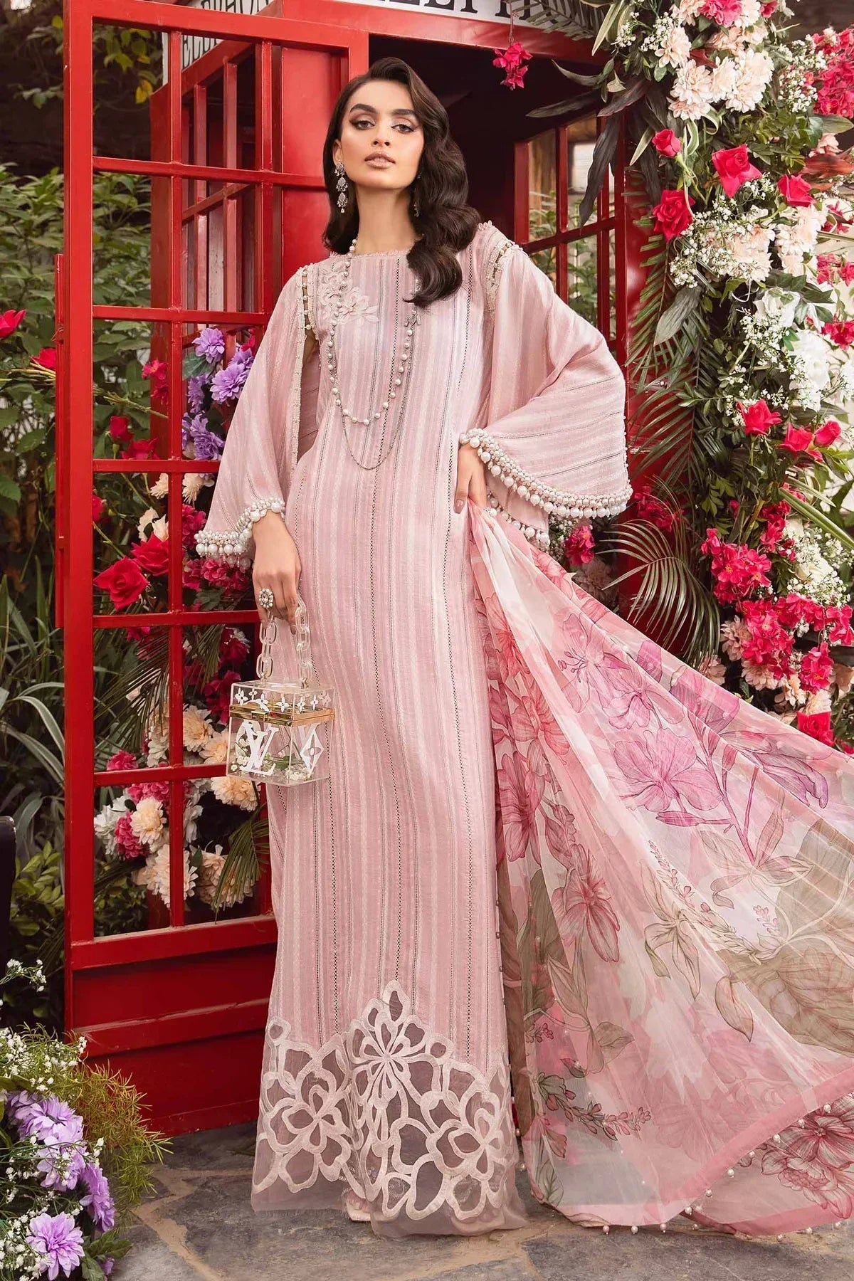 Maria B | M Prints Spring 24 | MPT-2109-B by Maria B - Designer Dress  - Type : Ladies Clothes - Available at Libayah - 100% Original 