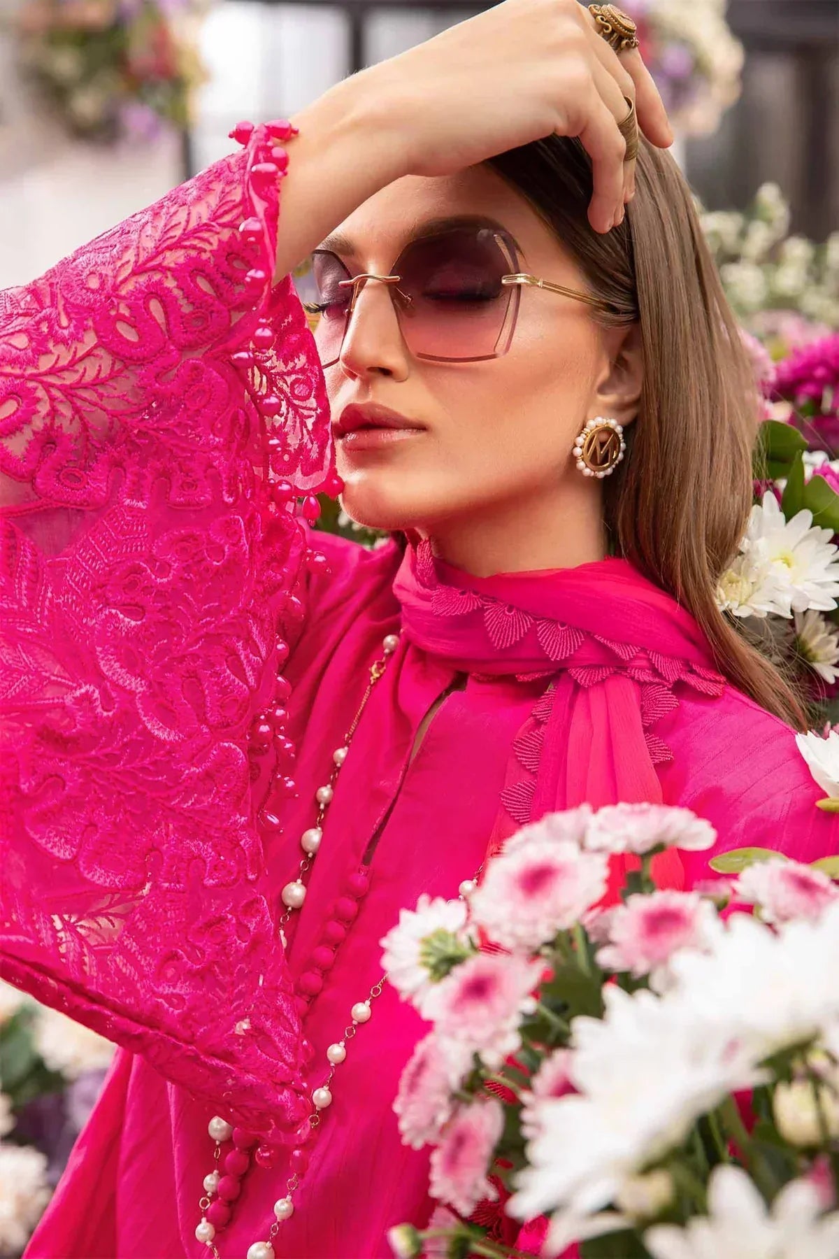 Maria B | M Prints Spring 24 | MPT-2101-B by Maria B - Designer Dress  - Type : Ladies Clothes - Available at Libayah - 100% Original 