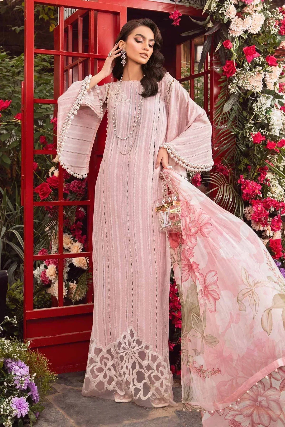 Maria B | M Prints Spring 24 | MPT-2109-B by Maria B - Designer Dress  - Type : Ladies Clothes - Available at Libayah - 100% Original 