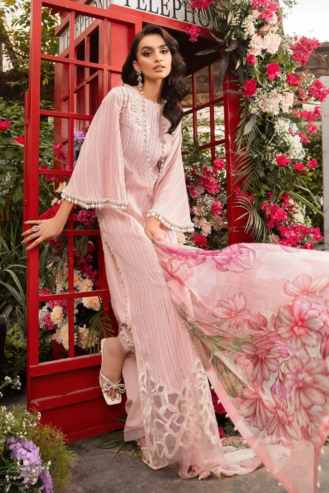 Maria B | M Prints Spring 24 | MPT-2109-B by Maria B - Designer Dress  - Type : Ladies Clothes - Available at Libayah - 100% Original 