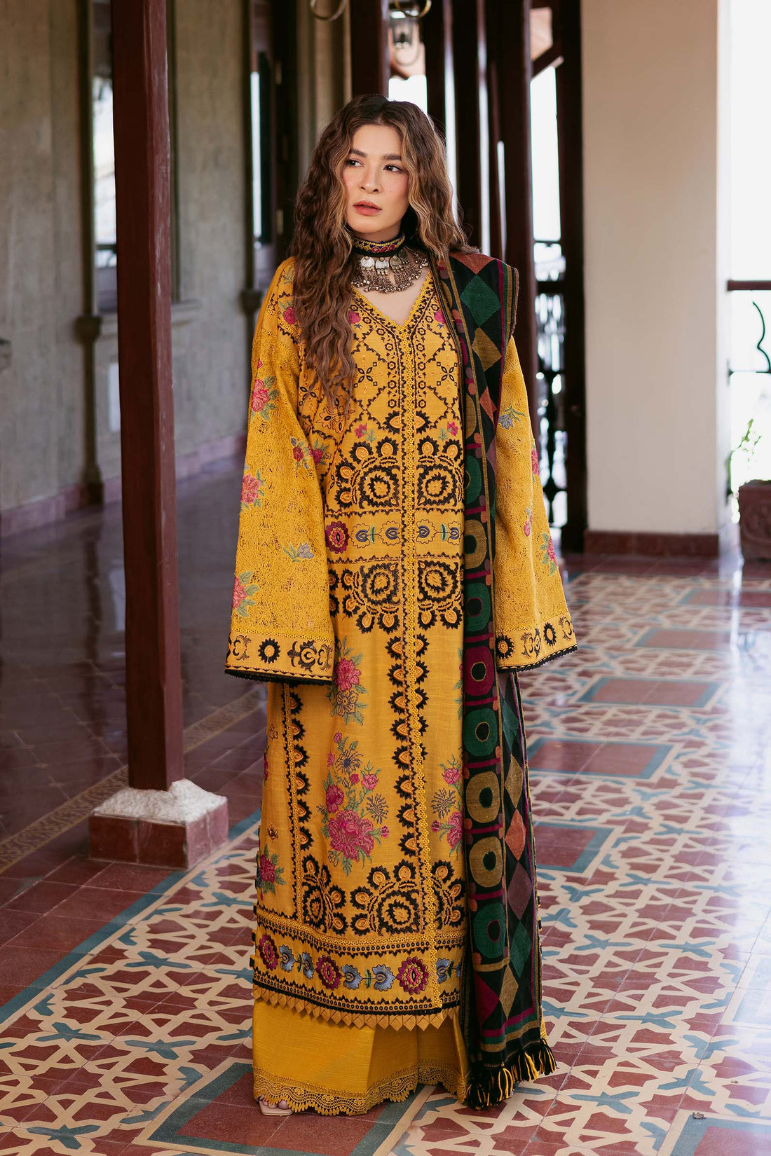 Maryam Hussain | Silk Edit |  Hazel by Maryam Hussain - Designer Dress - Type: Ladies Clothes - Available at Libayah - 100% Original