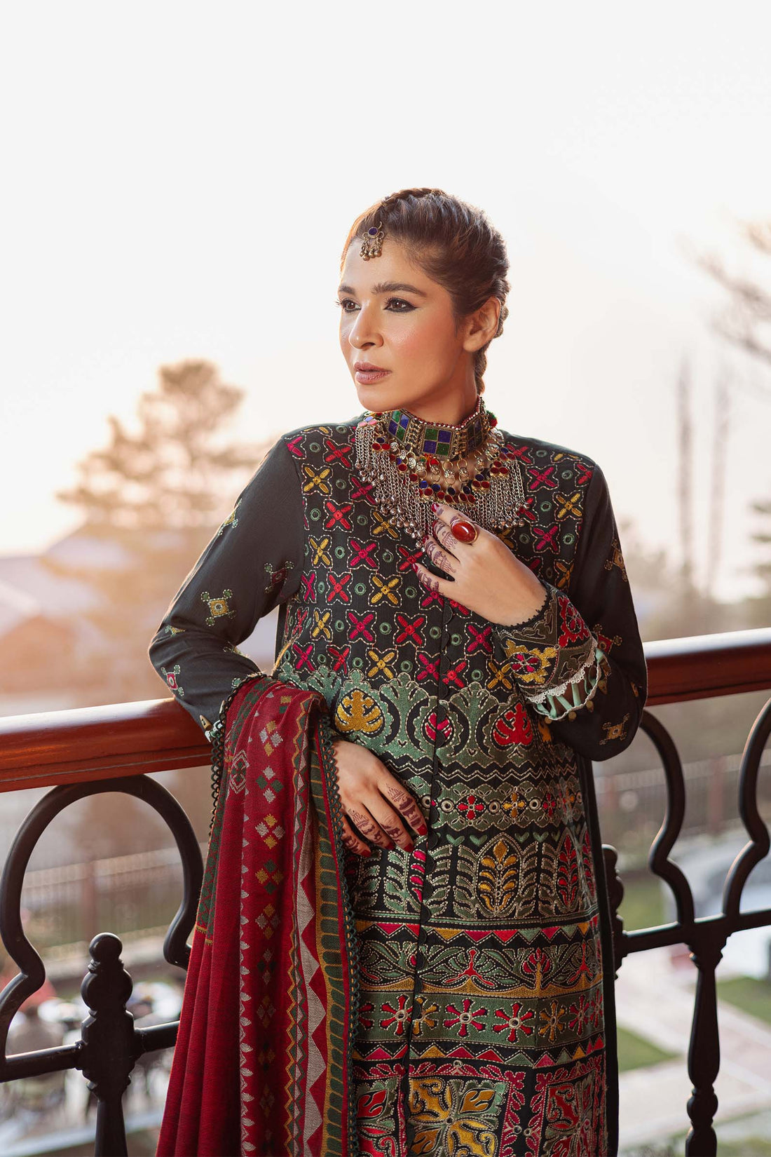 Maryam Hussain | Silk Edit |  Forest by Maryam Hussain - Designer Dress - Type: Ladies Clothes - Available at Libayah - 100% Original
