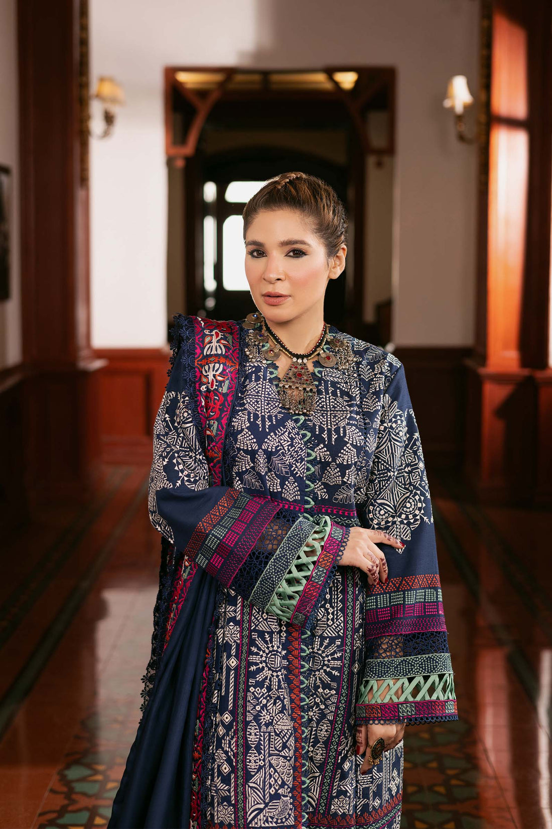 Maryam Hussain | Winter Shawl 2024 |  Breeze by Maryam Hussain - Designer Dress - Type: Ladies Clothes - Available at Libayah - 100% Original