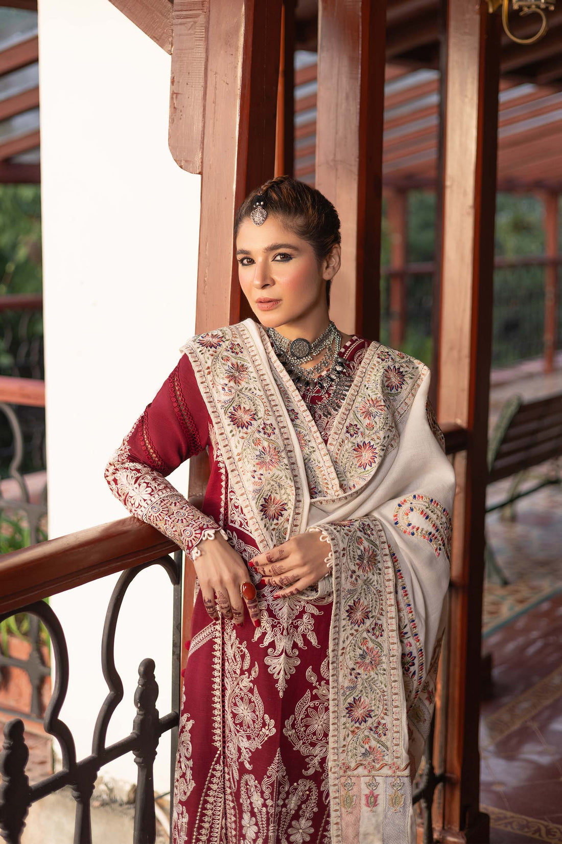Maryam Hussain | Winter Shawl 2024 |  Jade by Maryam Hussain - Designer Dress - Type: Ladies Clothes - Available at Libayah - 100% Original