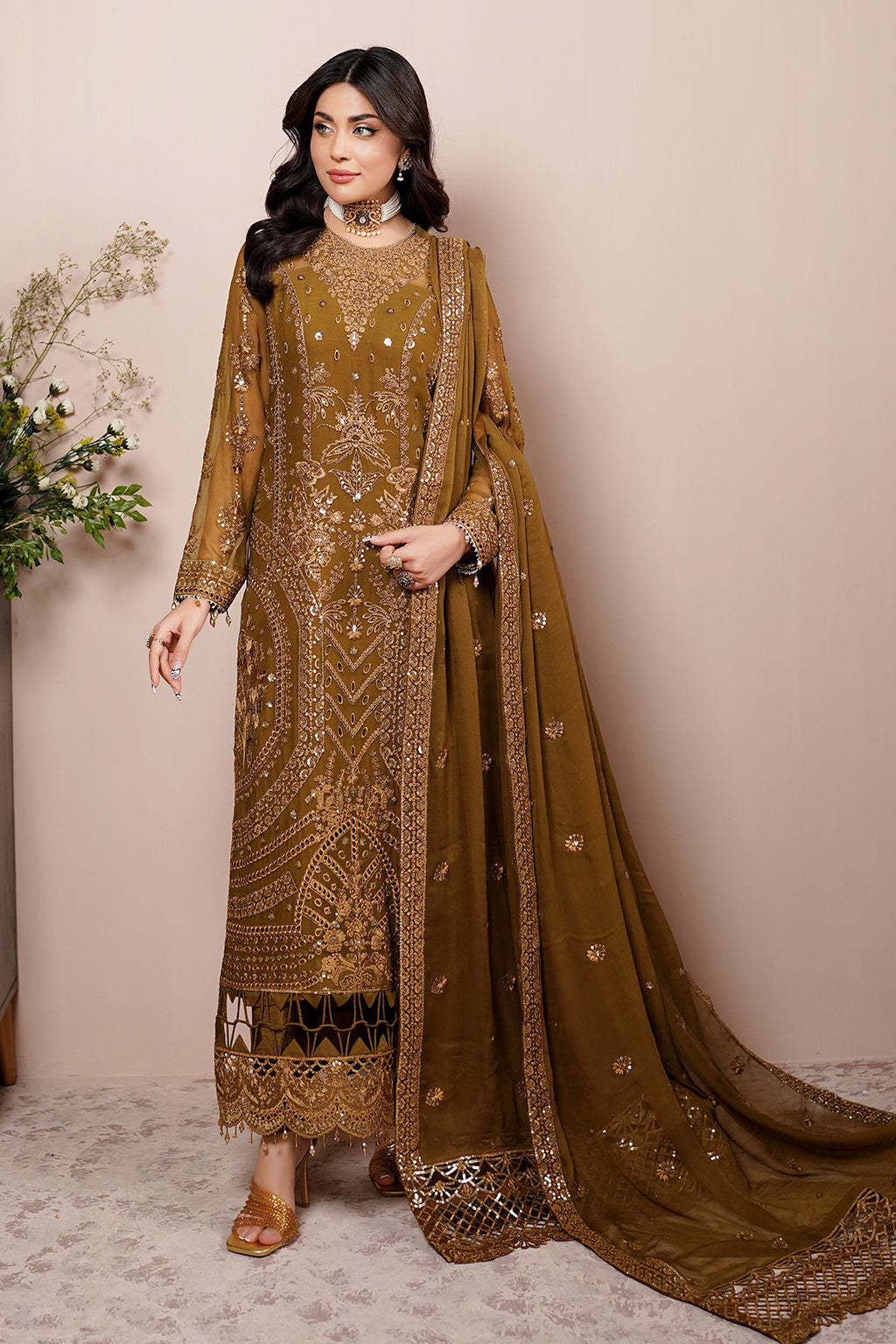 Maryams | Aarzu Formals | Dalisay-A-8008 by Maryams - Designer Dress - Type: Ladies Clothes - Available at Libayah - 100% Original