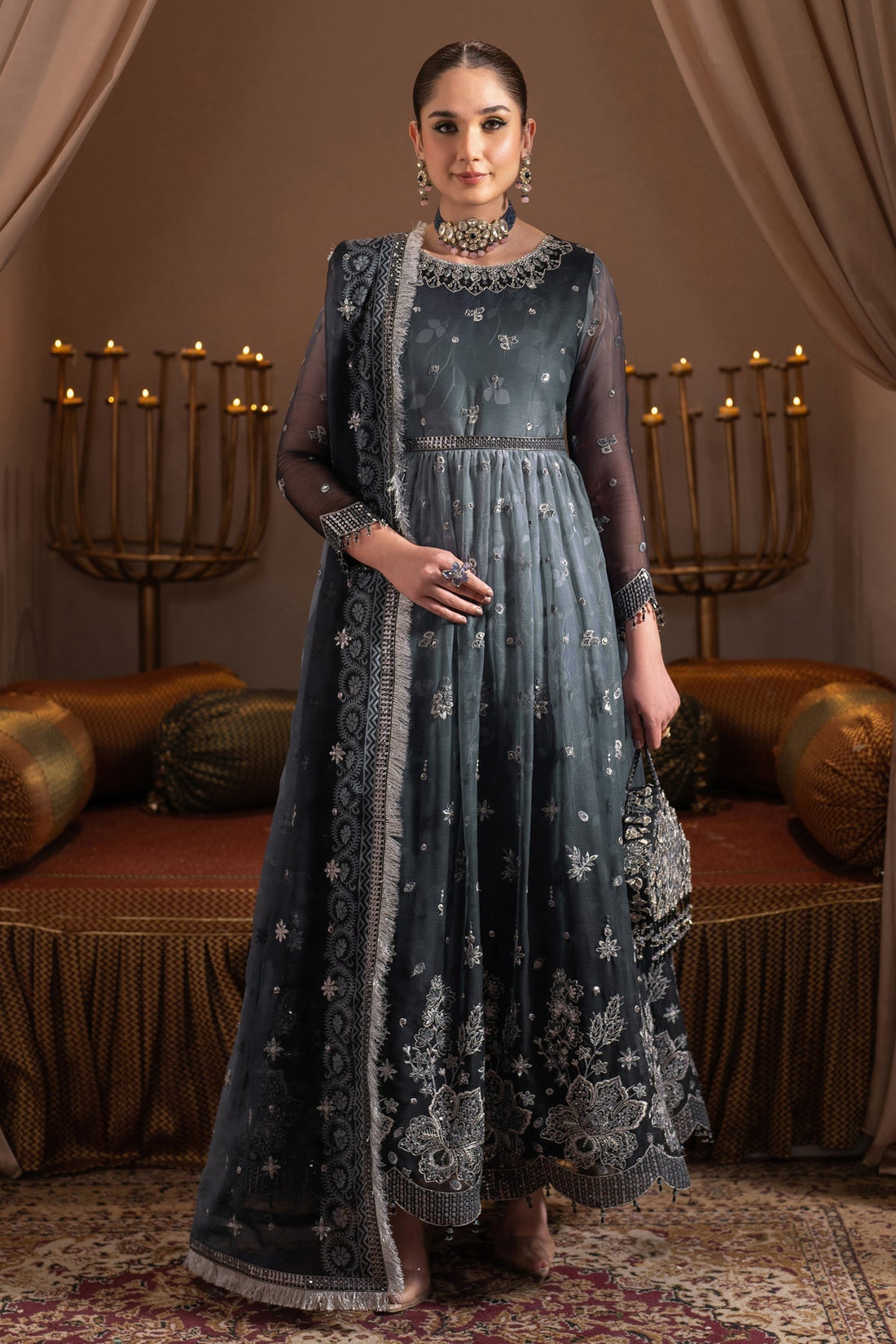 Alizeh | Jhalak Formals | AF-JHLK-08-MASTANI by Alizeh - Designer Dress - Type: Ladies Clothes - Available at Libayah - 100% Original
