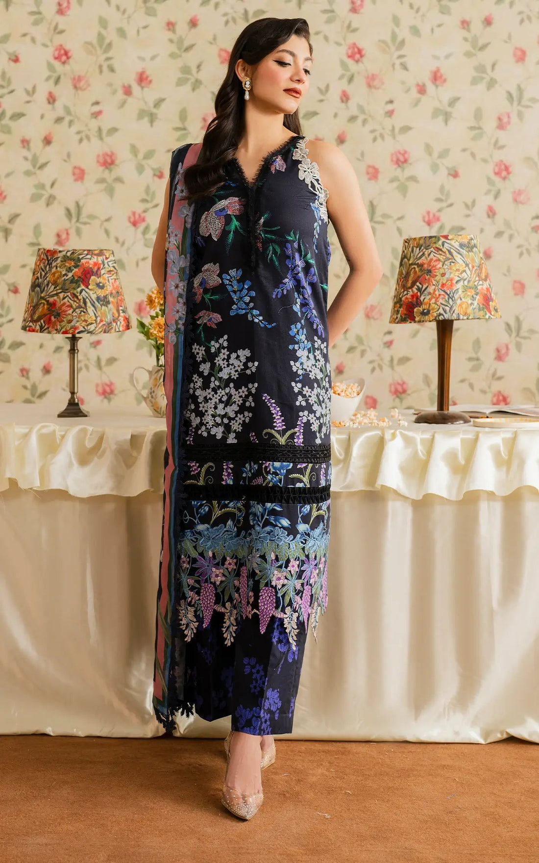 Asifa and Nabeel | Meraki Vintage 25 | Mehtab (MVL25-10) by Asifa and Nabeel - Designer Dress - Type: Ladies Clothes - Available at Libayah - 100% Original