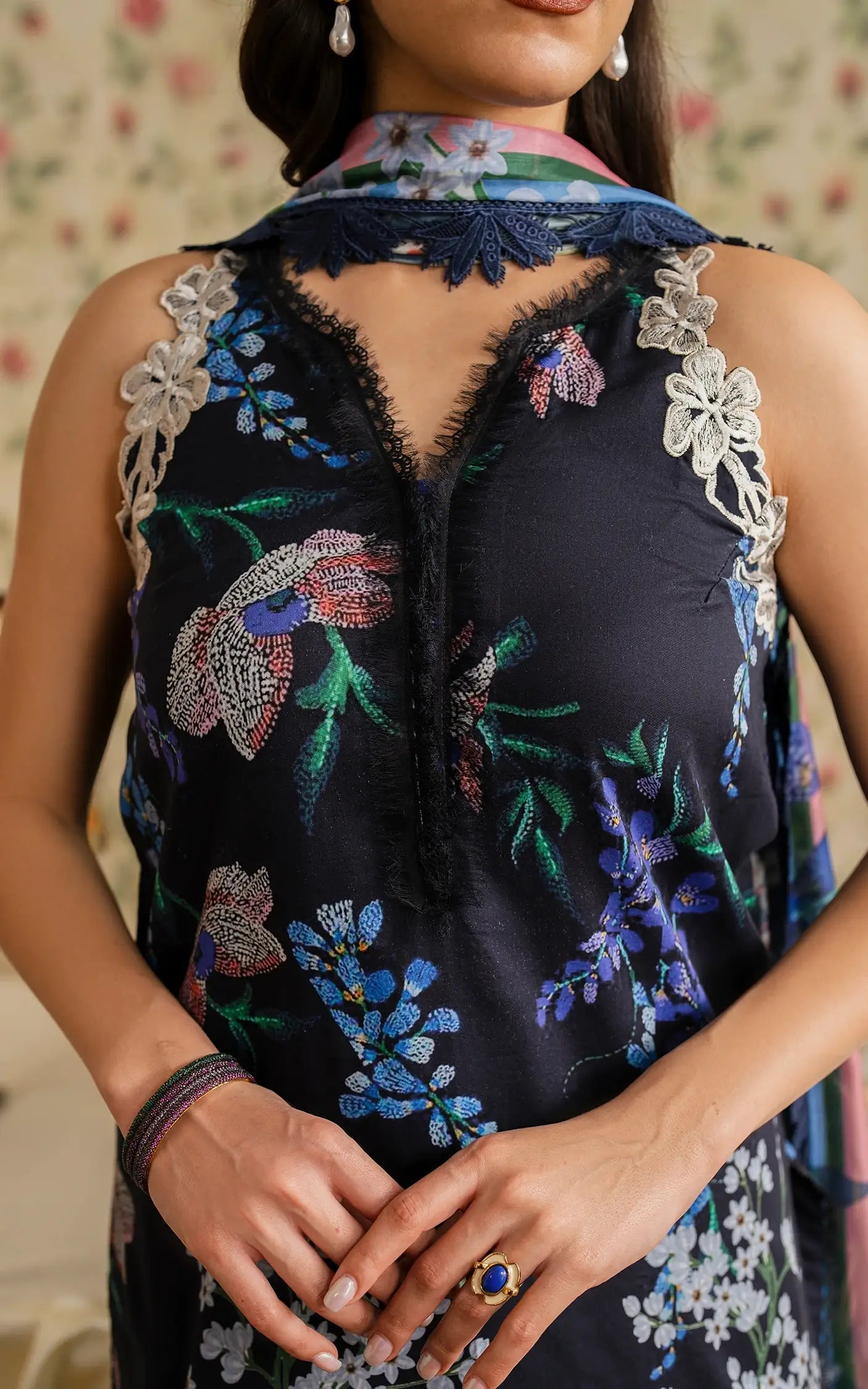 Asifa and Nabeel | Meraki Vintage 25 | Mehtab (MVL25-10) by Asifa and Nabeel - Designer Dress - Type: Ladies Clothes - Available at Libayah - 100% Original