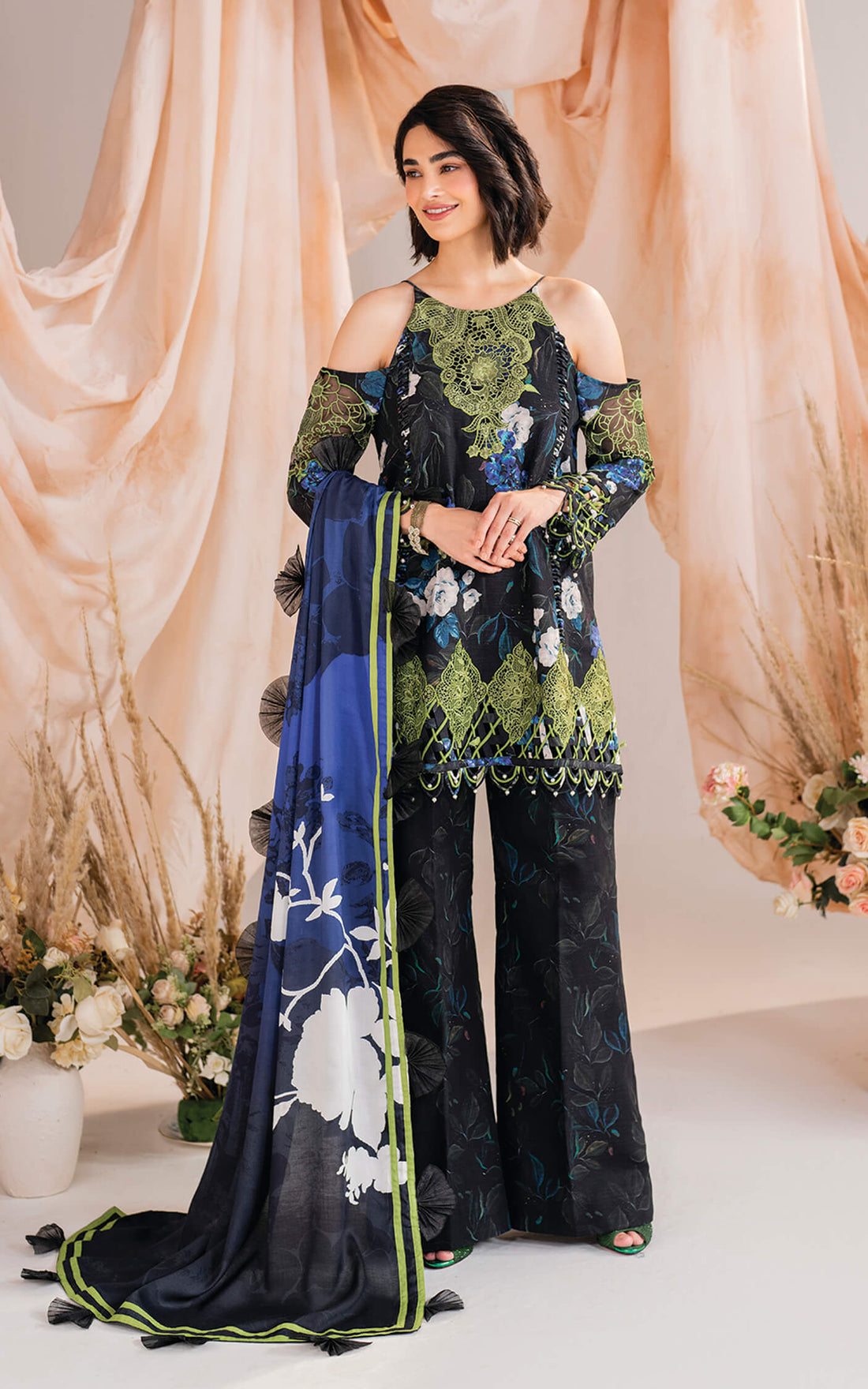 Asifa and Nabeel | Winter Meraki 24 | Midnight-MW-02 by Asifa and Nabeel - Designer Dress - Type: Ladies Clothes - Available at Libayah - 100% Original