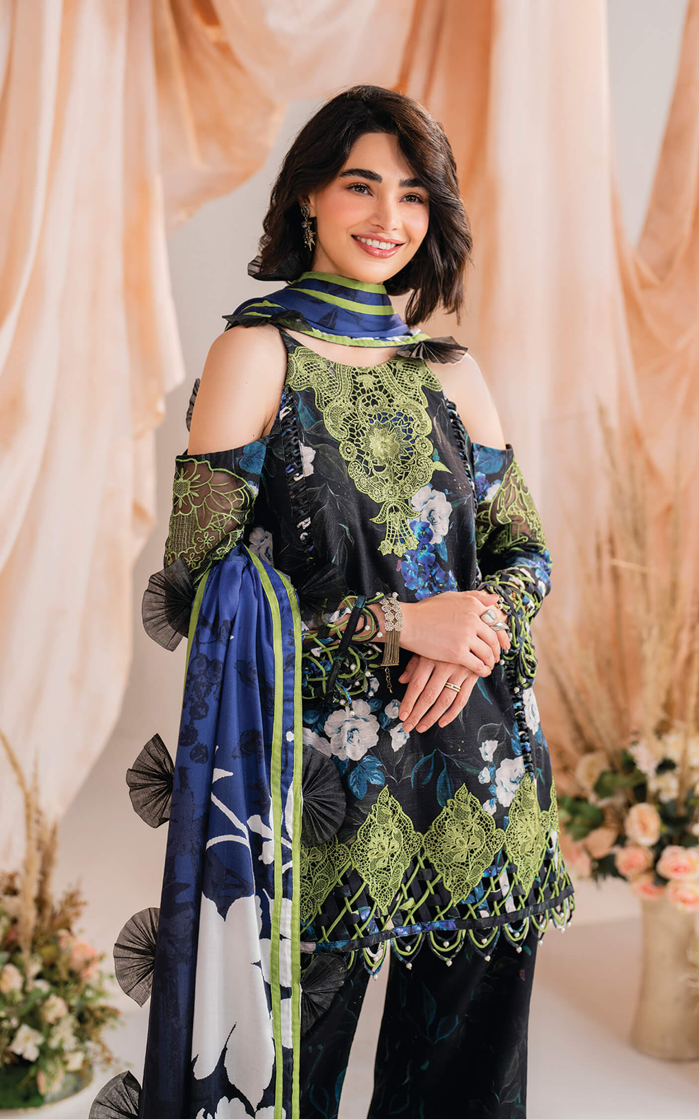 Asifa and Nabeel | Winter Meraki 24 | Midnight-MW-02 by Asifa and Nabeel - Designer Dress - Type: Ladies Clothes - Available at Libayah - 100% Original