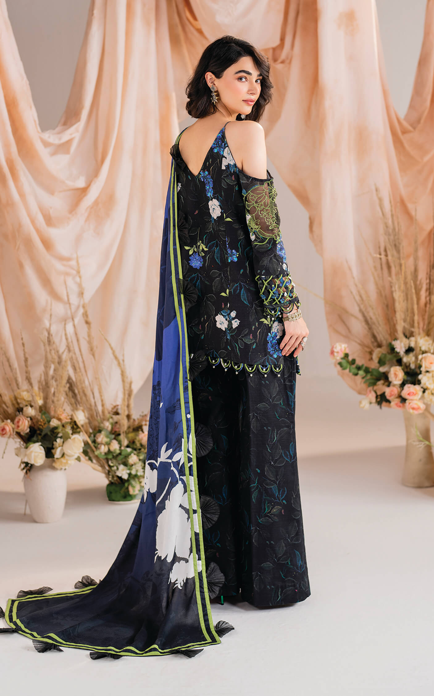 Asifa and Nabeel | Winter Meraki 24 | Midnight-MW-02 by Asifa and Nabeel - Designer Dress - Type: Ladies Clothes - Available at Libayah - 100% Original