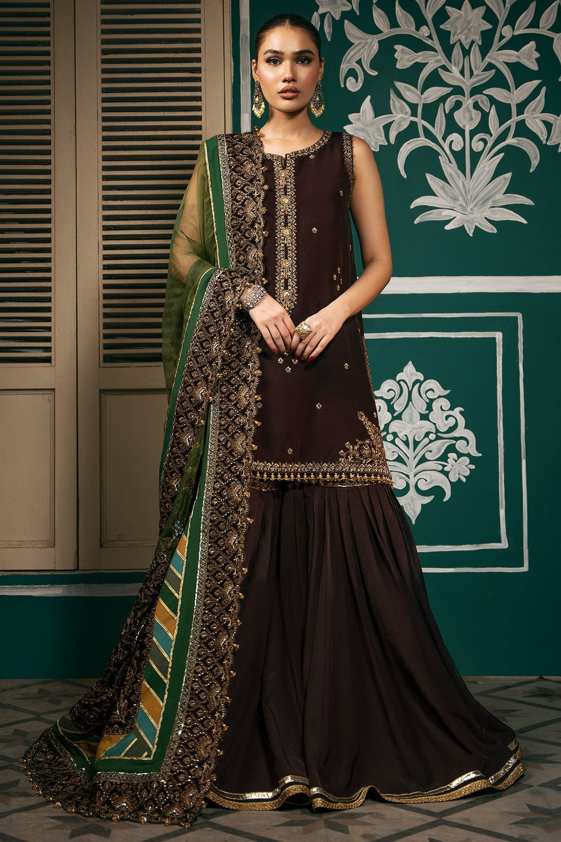 Mina Kashif | Meeral Formals 24 | Eshana by Mina Kashif - Designer Dress - Type: Ladies Clothes - Available at Libayah - 100% Original