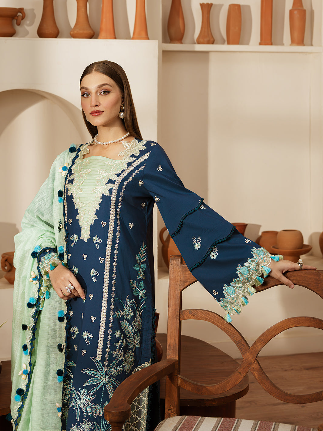 Mahnur | Florence Luxury Lawn 25 | MIRAAL by Mahnur - Designer Dress - Type: Ladies Clothes - Available at Libayah - 100% Original