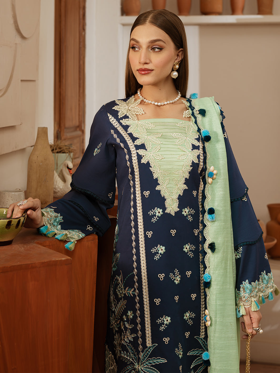 Mahnur | Florence Luxury Lawn 25 | MIRAAL by Mahnur - Designer Dress - Type: Ladies Clothes - Available at Libayah - 100% Original